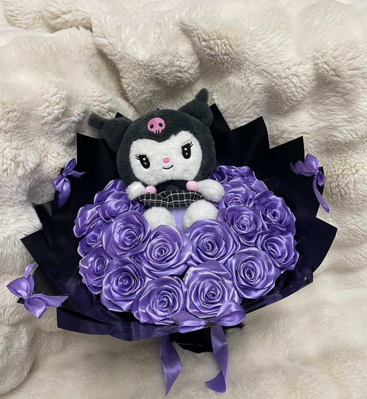 Purple Dream – Satin Roses & Teddy
